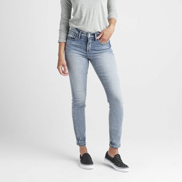 Silver Jeans Co. Women's Avery Light Skinny - Picture 1 of 10